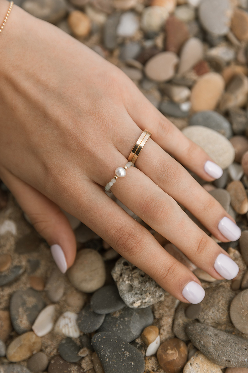 close up hand with rings