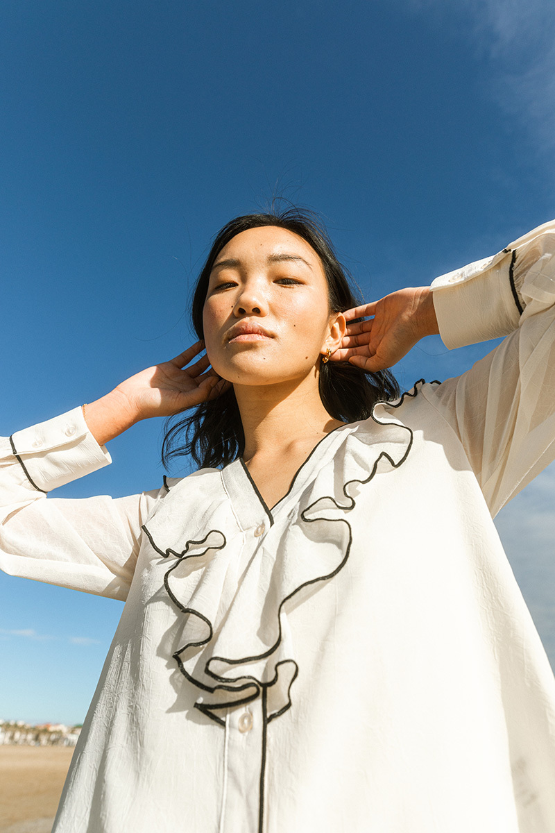 girl against the sky