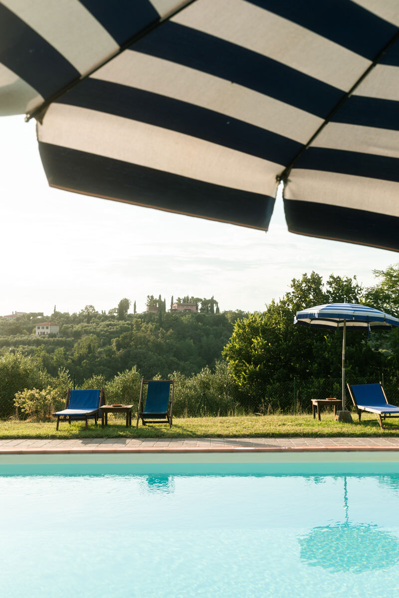 pool and tuscan landscape